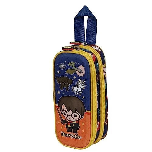 Harry Potter Crest-3D Doppelfedermäppchen, Orange, 22 x 9,5 cm