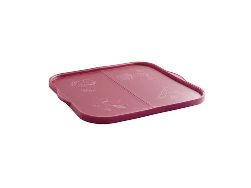 Coox Faltbares Silikon-Backblech (Rot) - Platzsparendes, multifunktionales Silikon-Backblech in Rot. Leicht zu reinigen und kein Einfetten nötig – ideal für müheloses Backen ohne Backpapier.