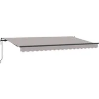 Einziehbare Markise Hellgrau 400 x 200 cm – Stilvolle Schattenlösung - Die einziehbare Markise für Garten und Terrasse kombiniert modernes Design mit praktischer Funktionalität. Robuste Materialien sorgen für Langlebigkeit und einfachen Schutz vor Sonneneinstrahlung. Ideal für jede Outdoor-Umgebung.