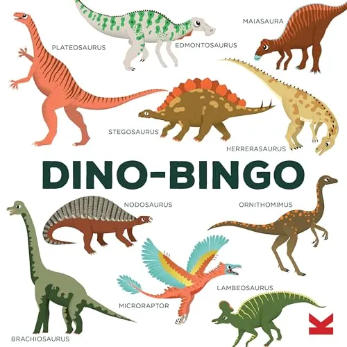 Dino-Bingo: Das spannende Dinosaurier-Spiel - Gesellschaftsspiel für Kinder ab 4 Jahren, lehrreich und unterhaltsam für die ganze Familie mit tollen Dinosaurier-Motiven.