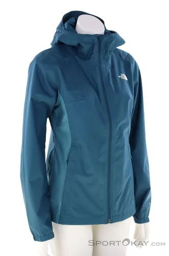 The North Face Quest Zip-In Damen Outdoorjacke - Dunkel Blau - Größe M - Funktionsjacke für Damen, wasserabweisend und vielseitig kombinierbar für alle Wetterbedingungen.