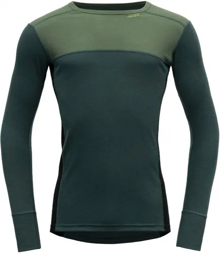 Devold Lauparen Merino 190 Shirt MAN XXL - forest/woods/black - Funktionale Langlauf Unterwäsche für Männer, gefertigt aus 100% Merinowolle für optimale Isolierung und Atmungsaktivität, ideal für Outdoor-Aktivitäten.