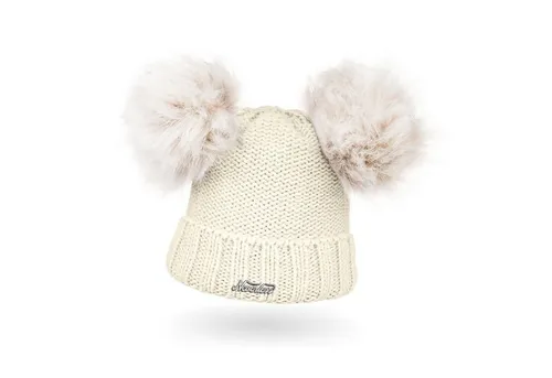 Neverless Bommelmütze Warme Strickmütze Damen Wintermütze Bommelmütze gefüttert mit Bommel