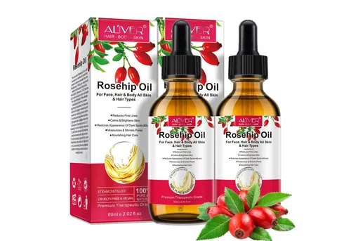 ALIVER Haaröl Hagebuttenöl Haaröl Wildrosenöl Gesichtspflege Bio Vegan Aliver, 2-tlg., Vegan