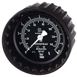 RIEGLER 114539-36.38 Manometer - 0-10 bar, 63 mm, G 1/4, langlebig und aus hochwertigem Material für präzise Anwendungen