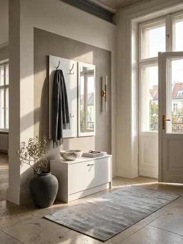 Wand-Garderobe SALERNO mit Spiegel und Schuhschrank