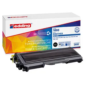 Edding Toner für Brother TN-2120 - Kompatibel Schwarz, 2600 Seiten - Toner Kompatibel mit hoher Seitenergiebigkeit von 2600 Seiten, bietet edding eine zuverlässige Druckqualität zu einem attraktiven Preis.