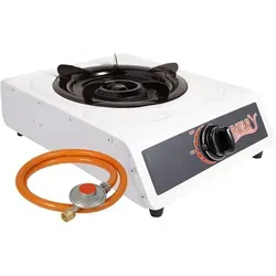 Neruma Camping Gaskocher 3-flammig – Premium Gasbrenner mit automatischer Zündung, leistungsstark für Outdoor & Indoor, inkl. Druckminderer & S...