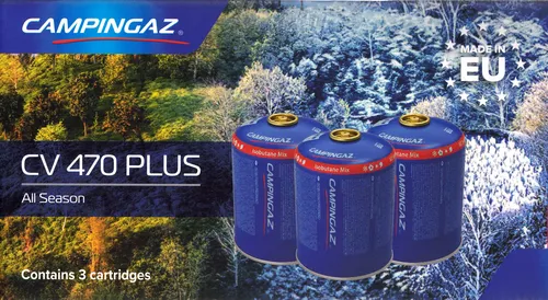 Campingaz Ventilkartusche CV 470 Plus 440g - Sonstiger Camping-Küchenbedarf, ideal für Grill und Lötlampe, mit 440g Propan/Butan für langanhaltenden Betrieb.