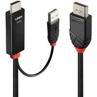 Lindy HDMI zu DisplayPort Adapterkabel 3m - Monitor-AV-Kabel & Adapter, unterstützt 4K 60 Hz für gestochen scharfe Bilder, ideal für Gaming und Multimedia.