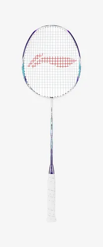 Li-Ning Badmintonschläger High Carbon HC1800 weiß-grün bespannt TOP NEU