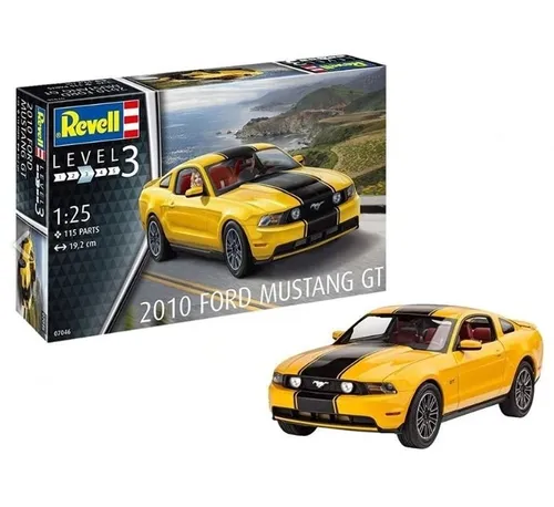 Revell Modelbausatz 2010 Ford Mustang GT 07046 1:25  19,2 cm Level 3 NEU
