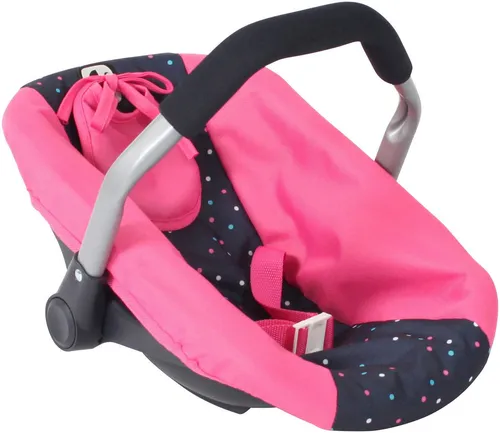 Bayer Chic 2000 Puppen Autositz Konfetti pink - Kleidung & Accessoires, sicherer und stylischer Autositz für Puppen im farbenfrohen Konfetti-Design.