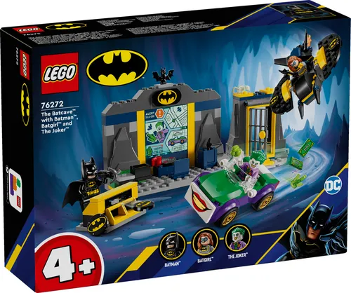DC Super Heroes Bathöhle 76272 - Konstruktionsspielzeug mit Batman, Batgirl und Joker für kreative Abenteuer im Bad