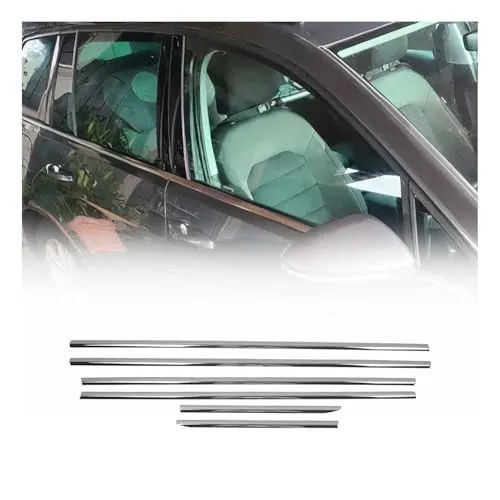 OMAC Zierleisten-Aufkleber für VW Golf mk7 Variant 2013-2020 - Edelstahl Chrom 6x Set, langlebig und rostbeständig, schützt Ihre Originalteile vor Kratzern und verleiht Ihrem Auto ein stilvolles Aussehen. Einfache Installation ohne Bohren.