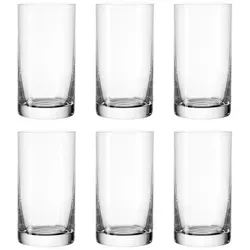 LEONARDO Gläserset Easy+ 6-teilig - 6-teiliges Gläser-Set aus hochwertigem Teqton-Glas, ideal für jeden Anlass, robust und pflegeleicht, mit einem Fassungsvermögen von 260 ml für stilvolle Erfrischungen.