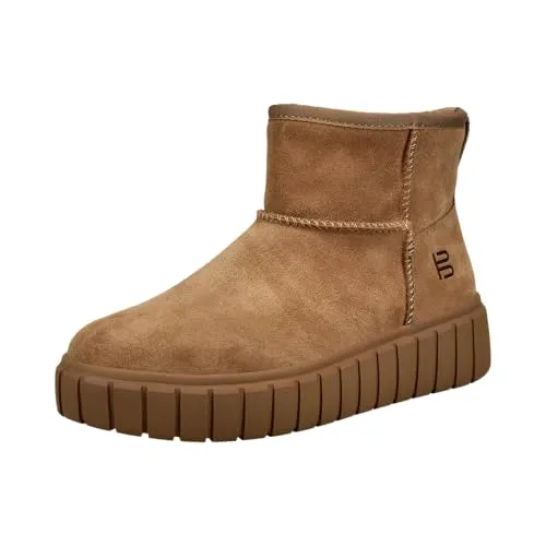 TT bagatt Damen Klassische Stiefel, Frauen Stiefel Warmfutter, Warm gefüttert,Winterschuhe,uebergangsstiefel,Brown (6000),40 EU/EU UK