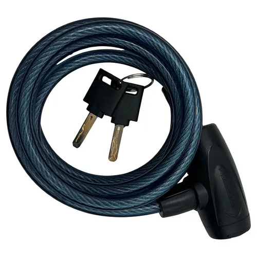 Spiralkabelschloss 180cm Fahrradschloss 8 mm Stahl Spiralschloss Kabelschloss