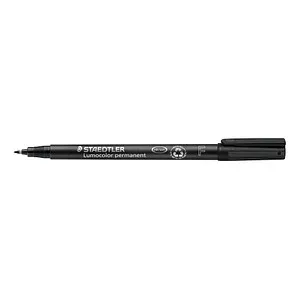 Staedtler Folienschreiber 318-9 schwarz - Präziser Permanent-Marker mit 0,6 mm Strichstärke für kreative Projekte und Beschriftungen