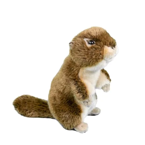 Teddys Rothenburg Kuscheltier Ziesel braun/beige stehend 20 cm Plüschtier Plüschhörnchen