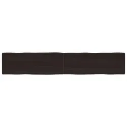 vidaXL Tischplatte 220x40x(2-6) cm aus massivem Eichenholz - Zubehör für Möbel: Handgefertigte Tischplatte mit lebendiger Baumkante, robust und sofort einsatzbereit durch behandelte Oberfläche. Ideal für individuelle Tischgestaltungen.