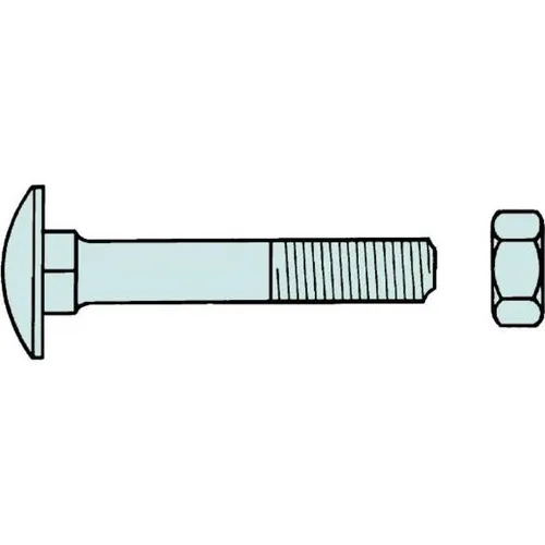 Werkstarck Flachrundschrauben DIN 603 (1 Schraube pro Stück) (0/0011/001/ 8,0/ 160/ /01)
