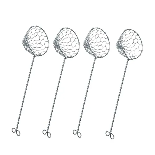 kela Fondue Siebe Set 4 Stück TAMIS, Edelstahl Fonduesieb 22,5 cm, Edelstahl 18/10, Hot Pot Zubehör, Fondue Körbchen für Gemüse, Fisch und Fleisch