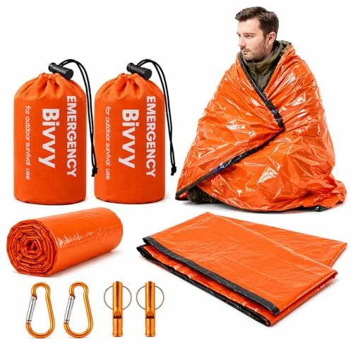 Notfall Schlafsack & Biwaksack Set – Wasserdicht & Wärmeisolierend