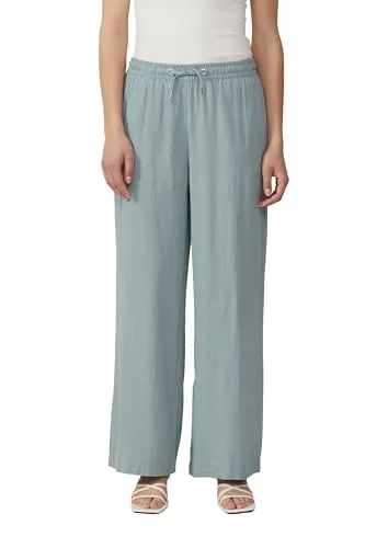 Leinenhose mit Gummizug in lind green, Gr. 42 - Länge 30 - Leichte Leinenhose für Frauen mit hohem Tragekomfort und figurumspielendem Schnitt. Ideal für abwechslungsreiche Outfits von leger bis peppig.