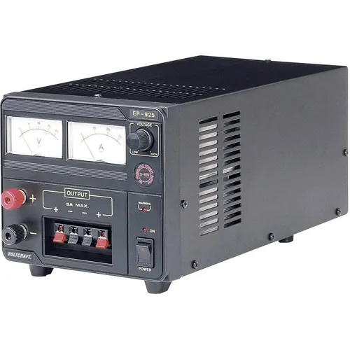 VOLTCRAFT EP-925 Labornetzgerät - Einstellbares Labornetzgerät mit 3-15 V/DC und bis zu 25 A, ideal für präzise Laboranwendungen. Kompakt und leistungsstark mit 375 W für vielseitige Nutzung.