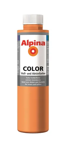 Alpina COLOR Voll- und Abtönfarbe Fresh Orange 750ml seidenmatt