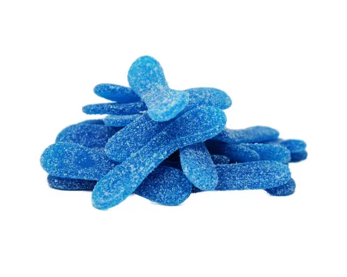 Produktbild Fruchtgummi Bären & Co. Süßigkeit, Fruchtgummi saure blaue Tongen ohne Gelatine mit Pektin 300g