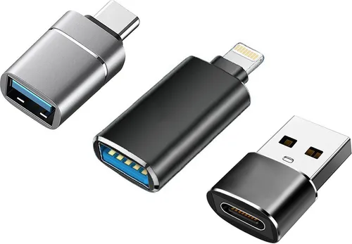 neue dawn 3 Stück USB A auf USB C OTG Adapter - Praktische Adapter für iPhone, Samsung und Android-Geräte. Unterstützen schnelle Datenübertragung und sind kompakt für unterwegs. Ideal für vielseitige Nutzung.