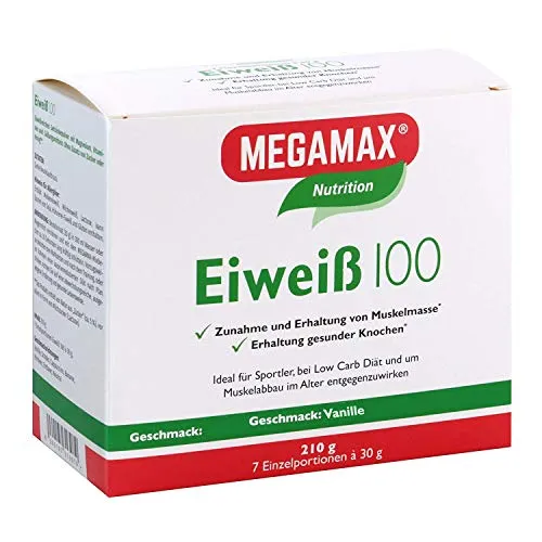 EIWEISS 100 Vanille Megamax Pulver 7X30 g