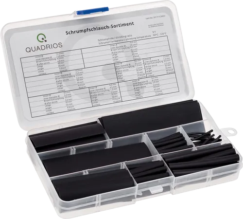 QUAD 201711CA002 - Schrumpfschlauch Box - hohe Schrumpfrate 3:1, 100 teilig