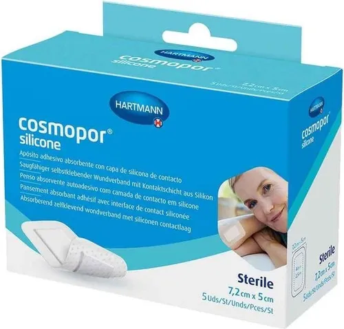 COSMOPOR silicone Wundverband 5x7,2 cm 5 St