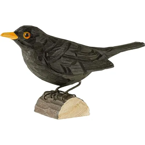 Wildlife Garden Skulptur Dekovogel Amsel in schwarz von Wildlife Garden
