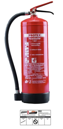 Feuerlöscher Protex SDE6 6l AB Schaum von Protex