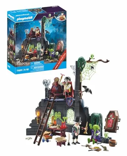 Playmobil Gespenstische Ruine 71651 - Playmobil Set für schaurige Abenteuer, mit Monster und Vampir, ideal für kreative Rollenspiele und spannende Geschichten.