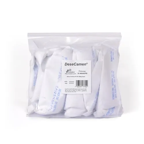 DeseCamen – Silikagel-Päckchen - Trockenmittel – Luftentfeuchter – Feuchtigkeitsabsorber – ungiftig – Lebensmittelqualität (6, 500g)