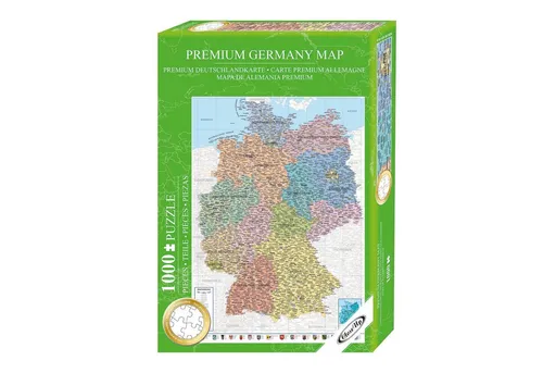 Close Up Spiel Deutschlandkarte Puzzle 1000 Teile, 48 x 68cm