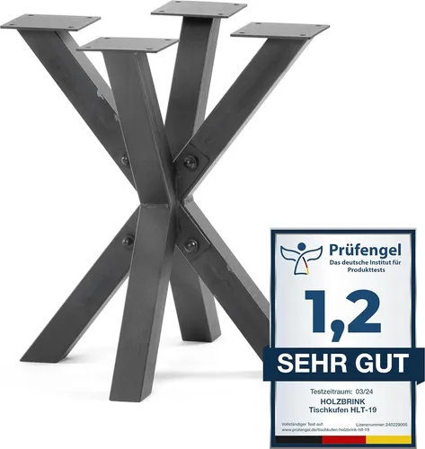 HOLZBRINK Tischbeine HLT-19 aus Metall, stabil und vielseitig - Entdecken Sie die robusten Tischbeine HLT-19 von HOLZBRINK. Ideal für Beistelltische, Computer- und Gartentische, bieten sie Stabilität und ein einzigartiges Design. Perfekt für individuelle Möbelprojekte!