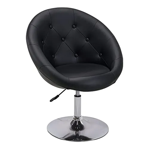 Duhome Höhenverstellbarer Loungesessel aus Kunstleder - Barhocker mit ergonomischem Design, 360° drehbar und höhenverstellbar (45-57 cm) für optimalen Sitzkomfort und vielseitige Einsatzmöglichkeiten in Wohn- und Essbereichen.