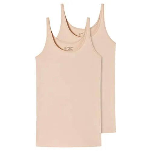 Schiesser Damen 2 Pack Trägertop Unterhemd von Schiesser