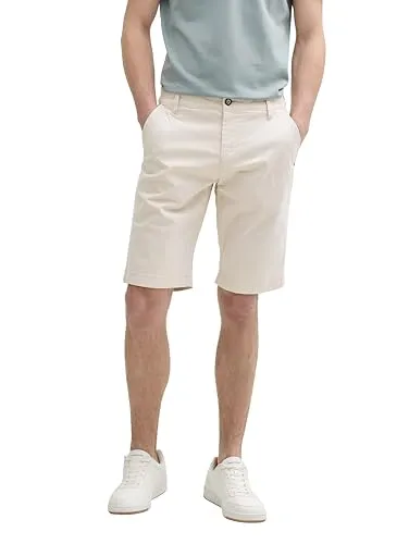 TOM TAILOR Herren 1044720 Bermuda Shorts, 10336-Light Cashew Beige, 40