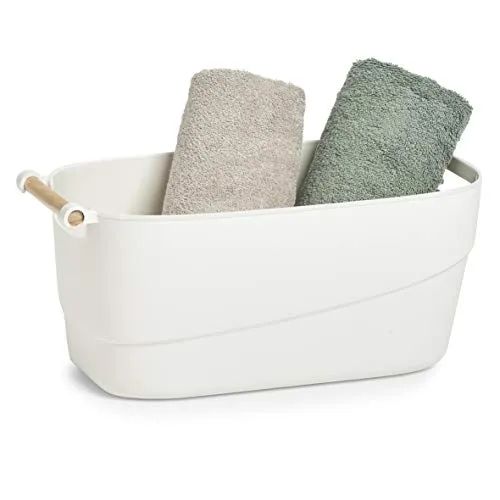 Zeller Aufbewahrungskorb, weiß, ca. 40 x 21,5 x 18 cm, L, 14682