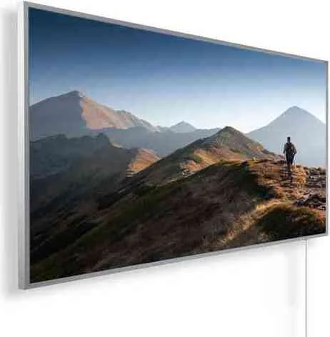 KÖNIGHAUS Panorama Infrarotheizung 1200W mit Smart-Thermostat - Leistungsstarke 1200 Watt Infrarotheizung im Panorama-Format mit hochwertigem Bilddruck. Inkl. Smart-Thermostat für einfache Temperaturregelung per App – ideal für modernen Komfort.