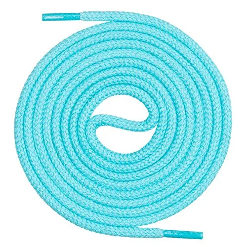 Mount Swiss runde Premium-Schnürsenkel aus 100% Baumwolle in türkis von Mount Swiss