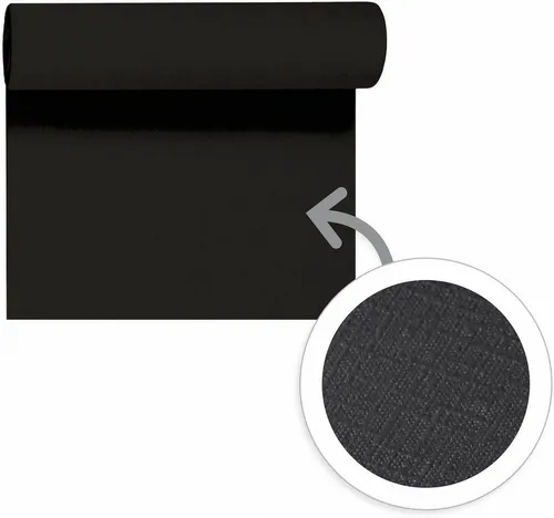 Duni Tischläufer 1 Evolin® Tete-á-Tete, schwarz in schwarz von Duni
