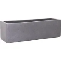 Vivanno Blumenkasten Flobo 60 cm - Modernes Design in Grau - Der Vivanno Blumenkasten Flobo aus robustem Fiberzement vereint modernes Design mit hohem Eigengewicht. Ideal für den Außenbereich, bleibt er auch bei Wind und Wetter standhaft und verleiht Ihrer Terrasse das gewisse Etwas.